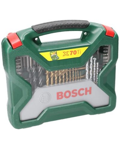 Σετ τρυπανιού και καρυδάκια Bosch - X-Line, 70 εξαρτήματα - 2