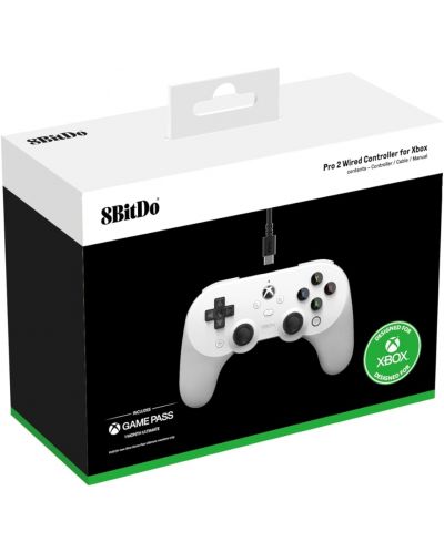 Χειριστήριο 8BitDo - Pro 2, λευκό (Xbox One/Xbox Series X/S) - 5