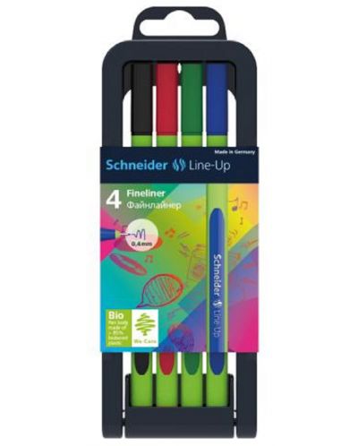 Σετ στυλό Schneider - Line-Up 0,4 mm, 4 χρώματα - 1