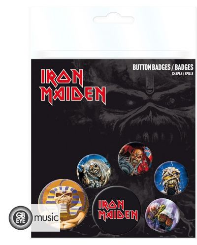 Σετ Κονκάρδες  GB eye Music: Iron Maiden - Mix - 8