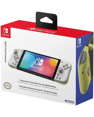 Controller Hori Split Pad Compact, γκρι - κίτρινο  (Nintendo Switch) - 6