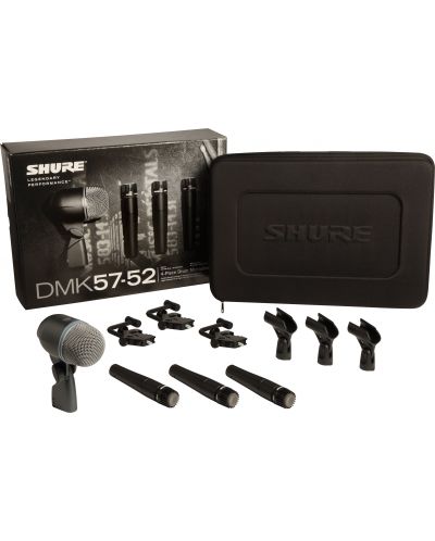 Σετ μικροφώνων για κρουστά όργανα Shure - DMK57-52, μαύρο - 1