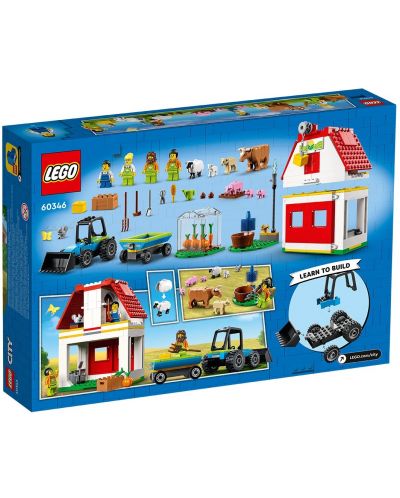 Κατασκευή Lego City - Αχυρώνας και ζώα φάρμας (60346) - 2