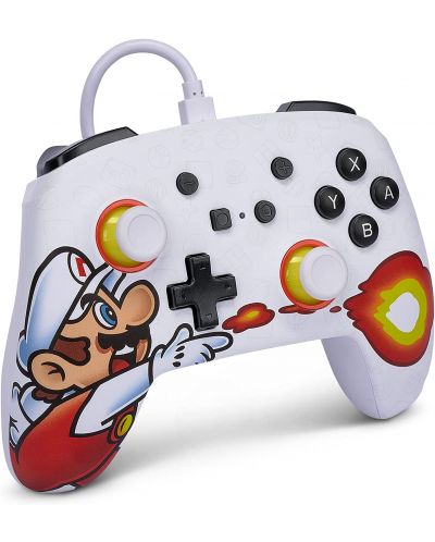 Χειριστήριο PowerA - Enhanced, ενσύρματο, για Nintendo Switch, Fireball Mario - 2