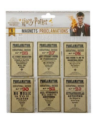 Σετ μαγνήτες Cine Replicas Movies: Harry Potter - Proclamations - 2