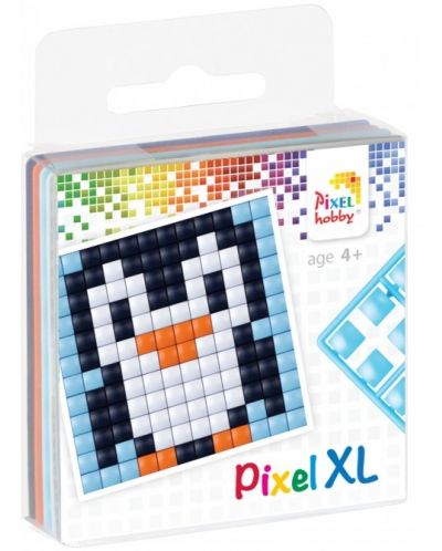 Δημιουργικό σετ με εικονοστοιχεία Pixelhobby - XL, Πιγκουίνος - 1