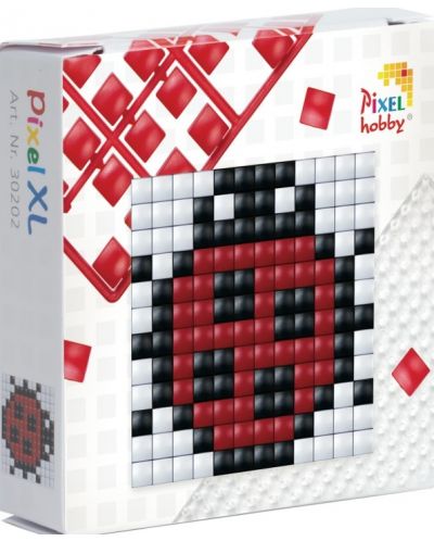 Δημιουργικό σετ με εικονοστοιχεία Pixelhobby - XL, Πασχαλίτσα - 1