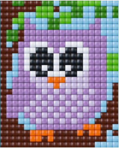 Δημιουργικό σετ pixel Pixelhobby - XL, Κουκουβάγια - 2