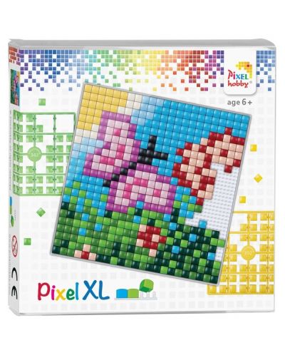 Δημιουργικό σετ με εικονοστοιχεία Pixelhobby - XL, Πεταλούδα - 1