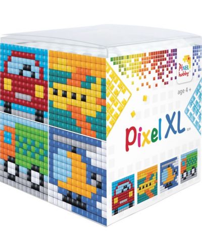 Δημιουργικό σετ με εικονοστοιχεία Pixelhobby - XL, Κύβος, Οχήματα - 1