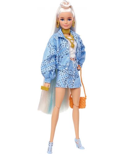 Κούκλα Barbie Extra - Με ξανθά μαλλιά, κουτάβι και αξεσουάρ - 2