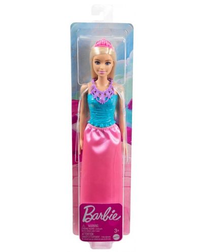 Κούκλα Barbie - Πριγκίπισσα, με ροζ φούστα - 2