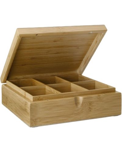 Κουτί τσαγιού με 6 διαμερίσματα Bredemeijer - 18.7 х 21.9 х 7.3 cm, μπαμπού - 1