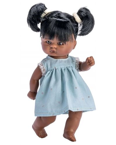 Κούκλα Asi Dolls - Τόμυ, με γαλάζιο φλοράλ φόρεμα, 20 cm - 1