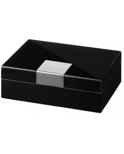 Κουτί πούρων (υγραντήρας) WinJet - Angelo, μαύρο γυαλιστερό - 1