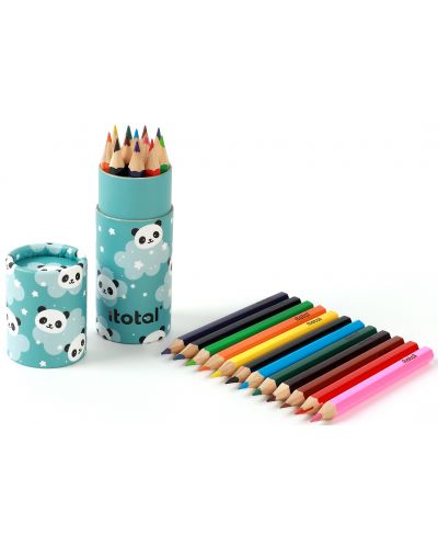 Κουτί με μολύβια I-Total Panda - 12 χρώματα - 3