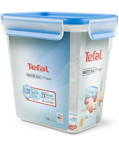 Δοχείο τροφίμων Tefal - Clip & Close, K3021912, 1.6 L, μπλε - 2