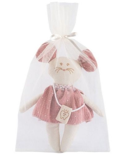 Υφασμάτινη κούκλα  Asi Dolls - Missy το ποντικάκι,με τσάντα για δόντι, 22 cm - 2
