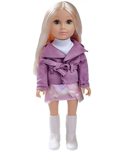 Κούκλα Ocie - Fashion Girl, με μωβ ρούχο, 46 cm - 1