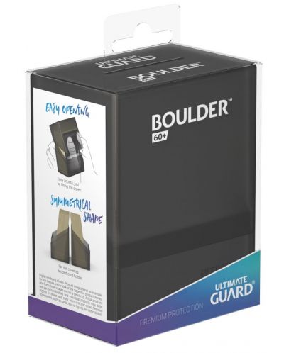 Κουτί καρτών Ultimate Guard Boulder Deck Case - Standard Size, μαύρο (60 τεμ.) - 5