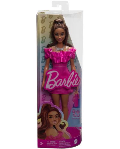 Κούκλα Barbie Fashionistas 217 - Με ροζ φόρεμα - 6