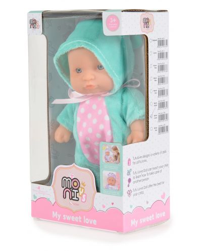 Κούκλα Moni Toys - Με κοστούμι  κουνελάκι μέντας, 20 εκ - 3