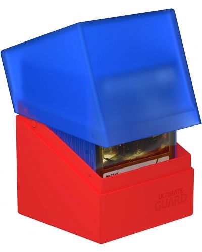 Κουτί καρτών Ultimate Guard Boulder Deck Case Synergy - Μπλε/Κόκκινο (100+ τεμ.) - 2