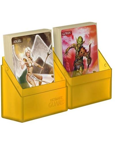 Κουτί για κάρτες Ultimate Guard Boulder Deck Case Standard Size - Amber (40 τεμ.) - 3