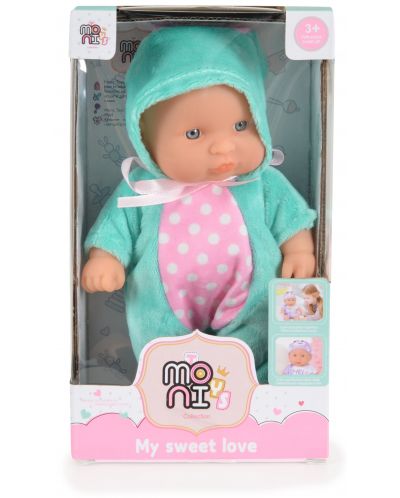 Κούκλα Moni Toys - Με κοστούμι  κουνελάκι μέντας, 20 εκ - 2