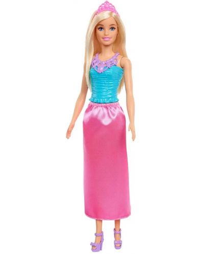 Κούκλα Barbie - Πριγκίπισσα, με ροζ φούστα - 1
