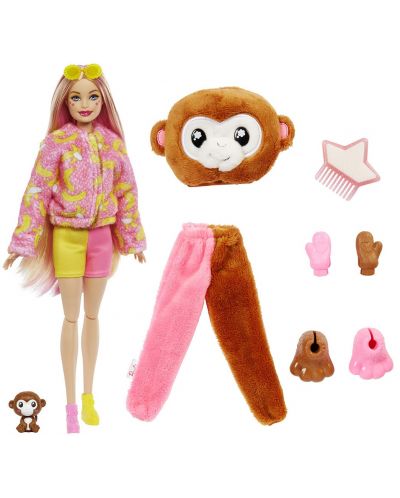 Κούκλα σούπερ έκπληξη Barbie - Color Cutie Reveal, Πίθηκος - 2