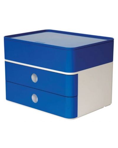 Κουτί με 2 συρτάρια Han - Allison smart plus, μπλε - 1