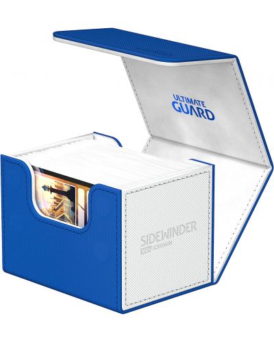 Κουτί καρτών Ultimate Guard Sidewinder 100+ XenoSkin SYNERGY - Blue/White - 3