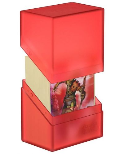 Κουτί για χαρτιά Ultimate Guard Boulder Deck Case - Standard Size - κόκκινο (80 τεμ.) - 3