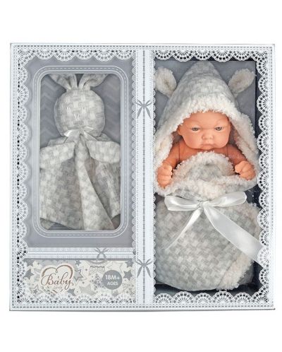 Κούκλα Raya Toys - Baby So Lovely, νεογέννητο με πάνα - 1