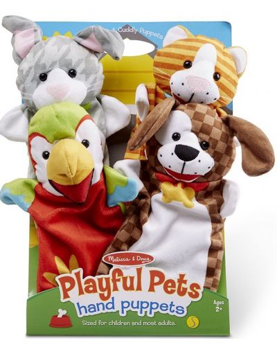 Κούκλες για κουκλοθέατρο Melissa & Doug - Παιχνιδιάρικα ζώα - 1