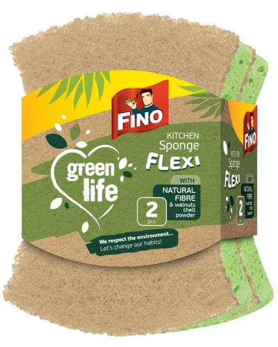 Σφουγγαράκια κουζίνας Fino - Green Life Flexi, 2 τεμάχια - 1