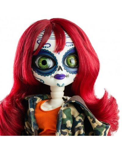 Κούκλα Paola Reina Catrinas -Maya, με κόκκινα μαλλιά και σακάκι παραλλαγής, 34 cm - 2