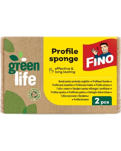 Σφουγγαράκια κουζίνας Fino - Green Life Profile, 2 τεμάχια - 1