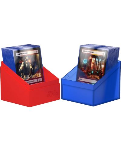 Κουτί καρτών Ultimate Guard Boulder Deck Case Synergy - Μπλε/Κόκκινο (100+ τεμ.) - 4