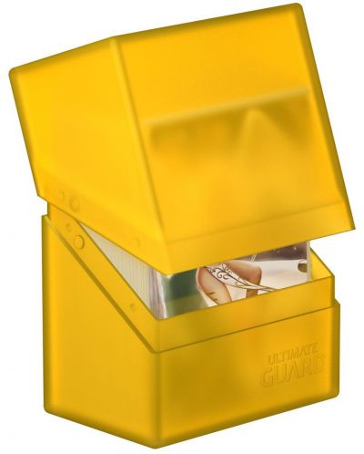 Κουτί για κάρτες Ultimate Guard Boulder Deck Case - Standard Size, κίτρινο (80 τεμάχια) - 2