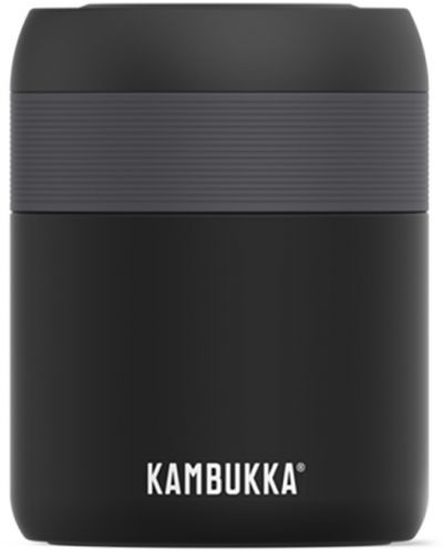 Κουτί για φαγητό και ποτό Kambukka - Bora, 600 ml, μαύρο ματ - 1