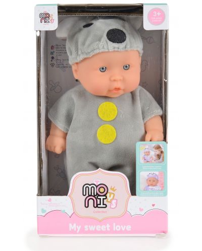 Κούκλα Moni Toys - Με γκρι κοστούμι ποντικιού, 20 εκ - 2