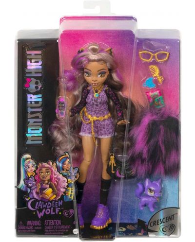 Κούκλα Monster High - Claudine, με κατοικίδιο και αξεσουάρ - 5