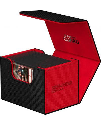 Κουτί καρτών  Ultimate Guard Sidewinder 100+ XenoSkin Synergy - Black/Red - 3