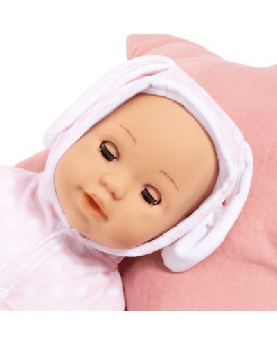 Κούκλα με ήχους Bayer - Anna Baby, ανοιχτό ροζ κουνελάκι, 38 cm - 4