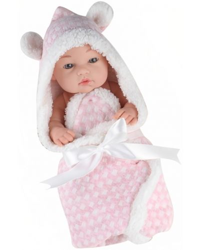 Κούκλα μωρό  Raya Toys Baby So Lovely - Νεογέννητο με παιχνίδι, 25 cm, ροζ - 2