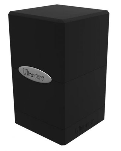 Κουτί καρτών Ultra Pro Satin Tower - Black (100+ τεμ.) - 1