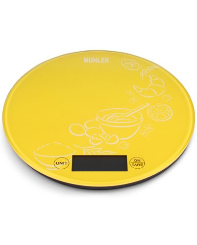 Ζυγαριά κουζίνας Muhler - KSC-2026R, 5 κιλά, κίτρινο - 1