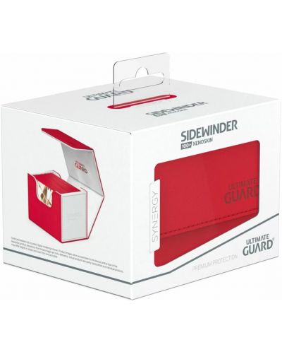Κουτί καρτών Ultimate Guard Sidewinder XenoSkin SYNERGY Red/White (100+ τεμ .) - 4